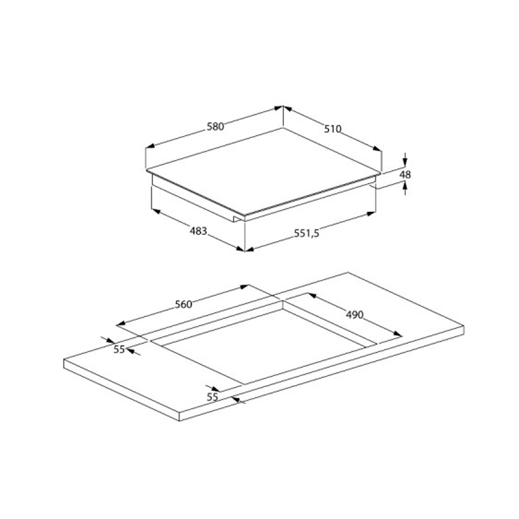 Индукционная панель Beko HII64200FMTX 5