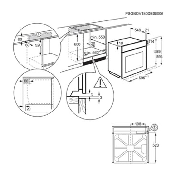 Электрический духовой шкаф Electrolux OPEB2320R 5