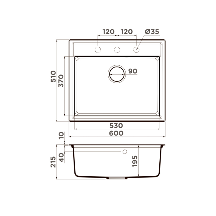 Кухонная мойка Omoikiri Daisen 60 SA 5