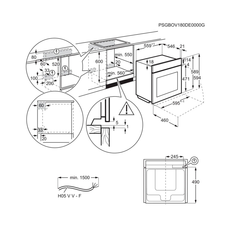 Электрический духовой шкаф Electrolux OEE6C71V 7