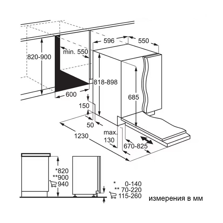 Встраиваемая посудомоечная машина Electrolux KECB8300W 8
