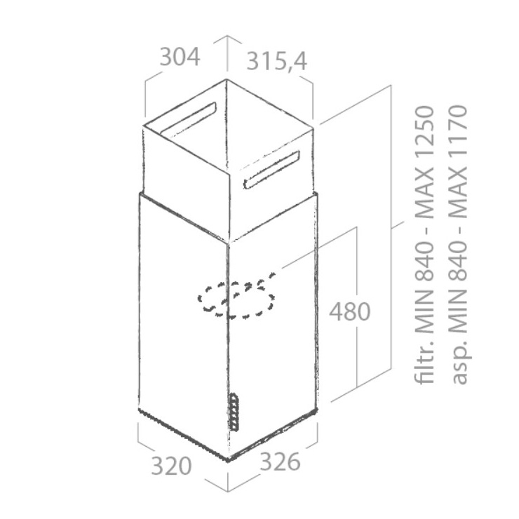 Вытяжка Elica HAIKU ISLAND CONCRETE/A/32 2