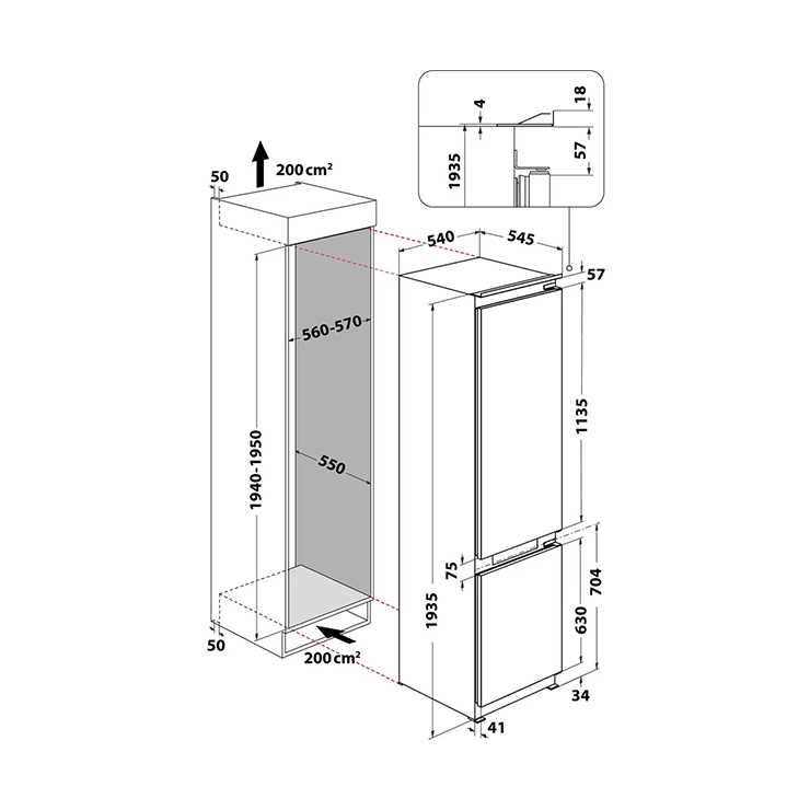 Холодильник Whirlpool WHC20 T593 P 8