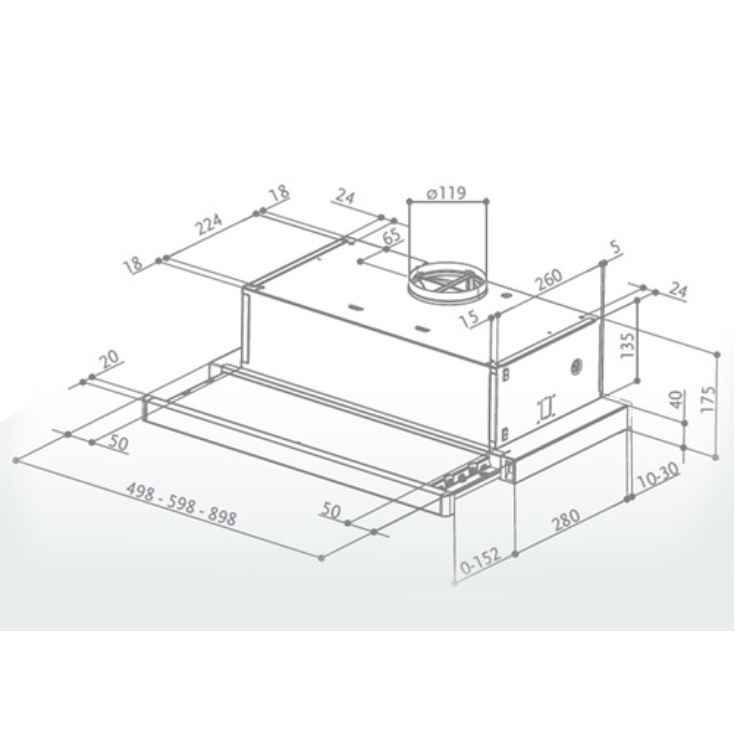 Вытяжка Faber Flox WH A50 2