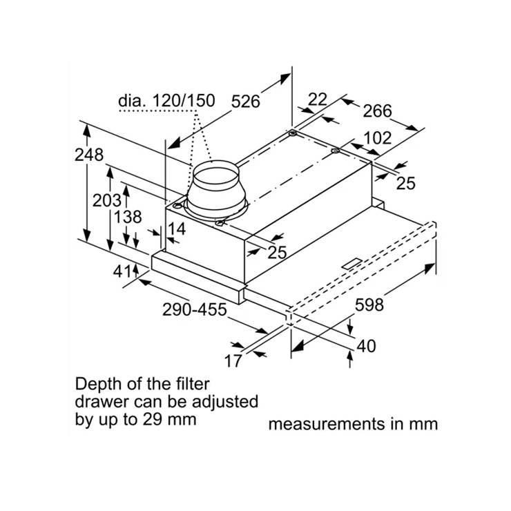 Вытяжка Bosch DFM064A53 7