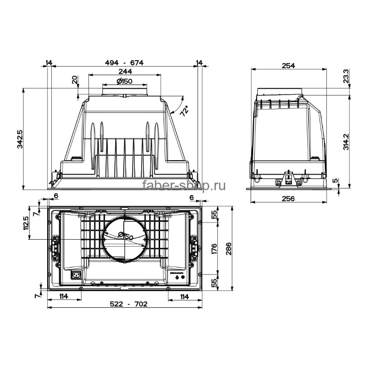 Вытяжка Faber INKA PLUS HCS X A70 3