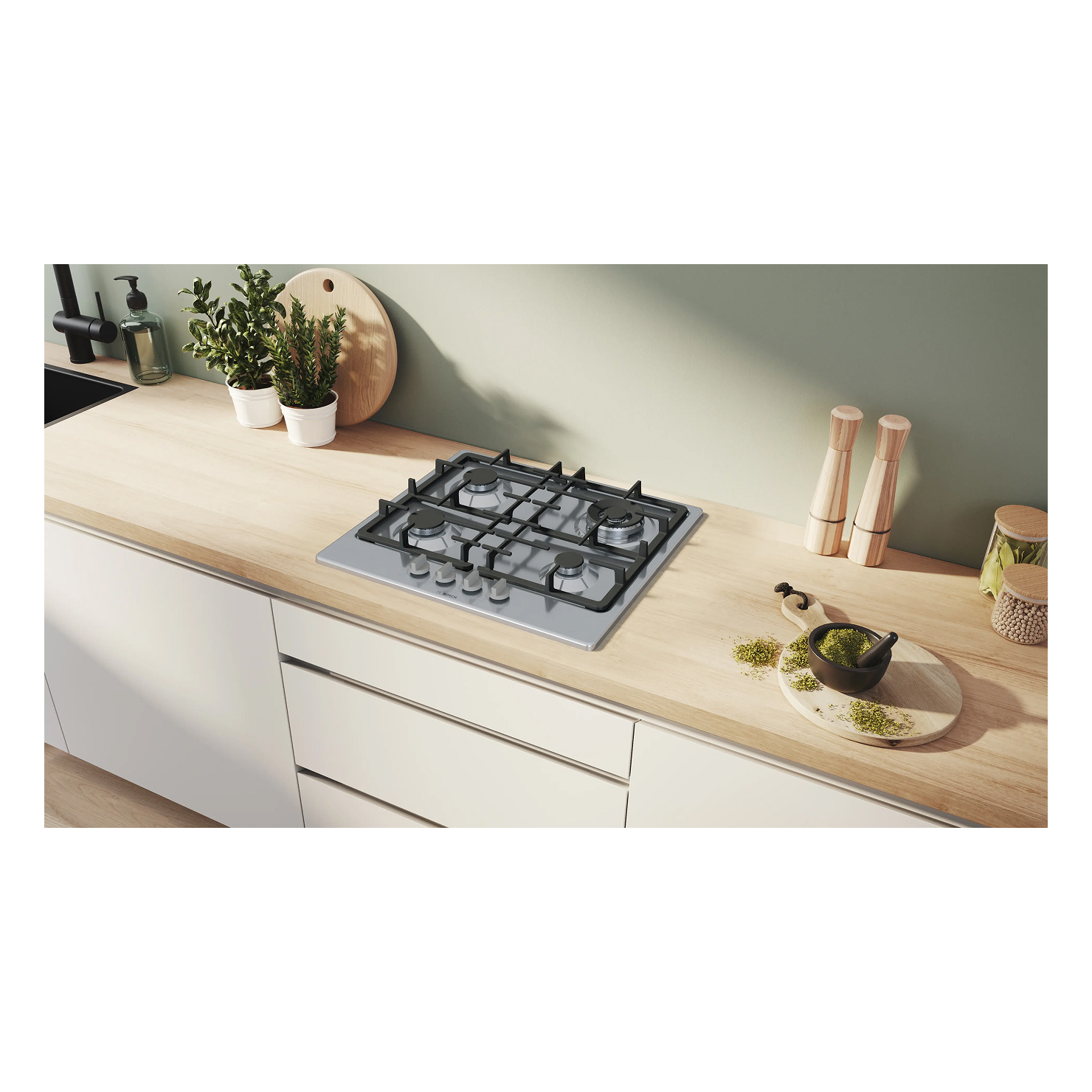 Газовая панель Bosch PGH6B5K90R 2
