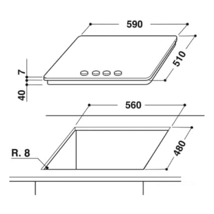 Газовая панель Whirlpool GMW 6422/IXL EE 2