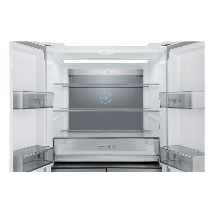 Холодильник Weissgauff WCD 590 Nofrost Inverter Premium Biofresh Dark Inox 3