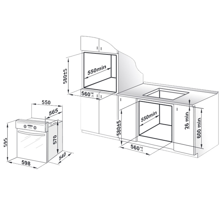 Газовый духовой шкаф GEFEST ДГЭ 621-01 Н3 2