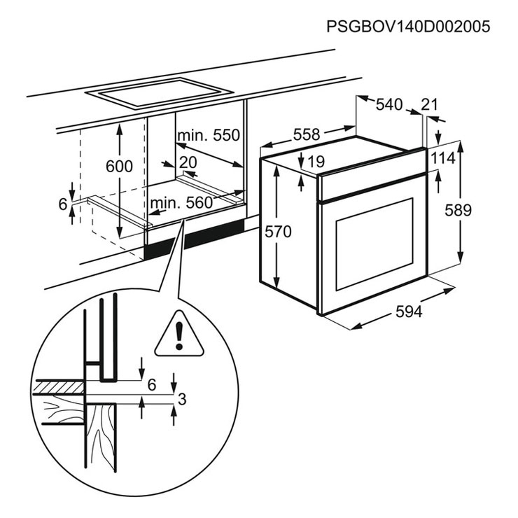 Электрический духовой шкаф Electrolux EZB52410AK 3