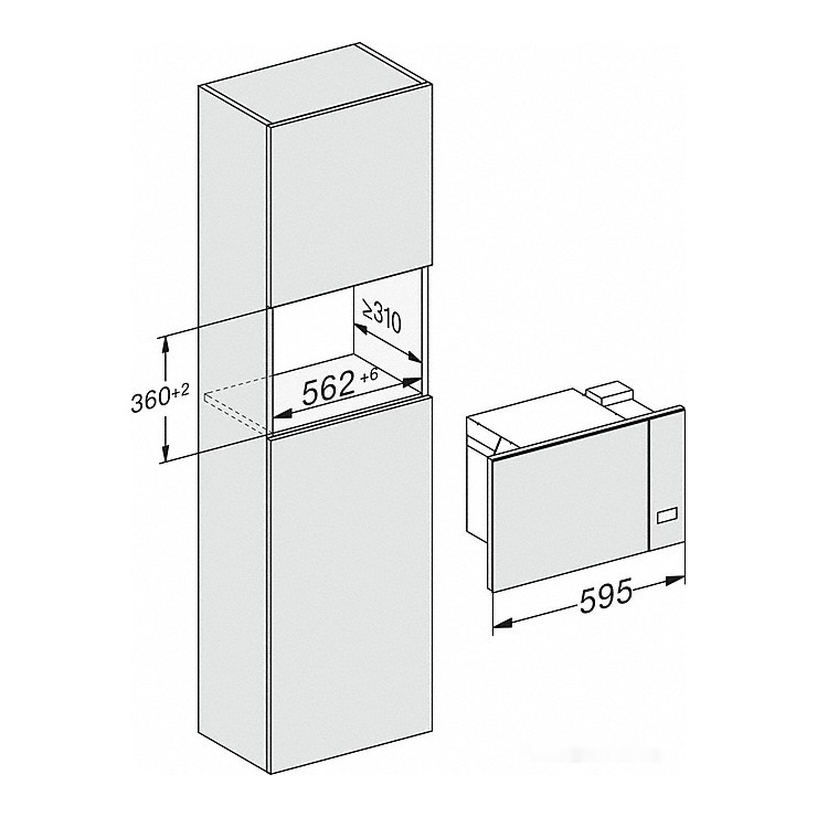 Микроволновая печь встраиваемая Miele M 2230 SC OBSW 2