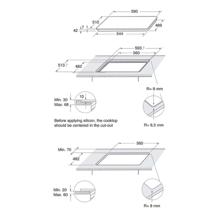 Газовая панель Whirlpool GOFL 629/NB 5