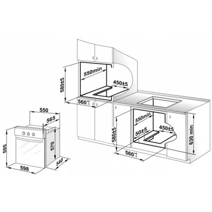 Газовый духовой шкаф GEFEST ДГЭ 621-03 2