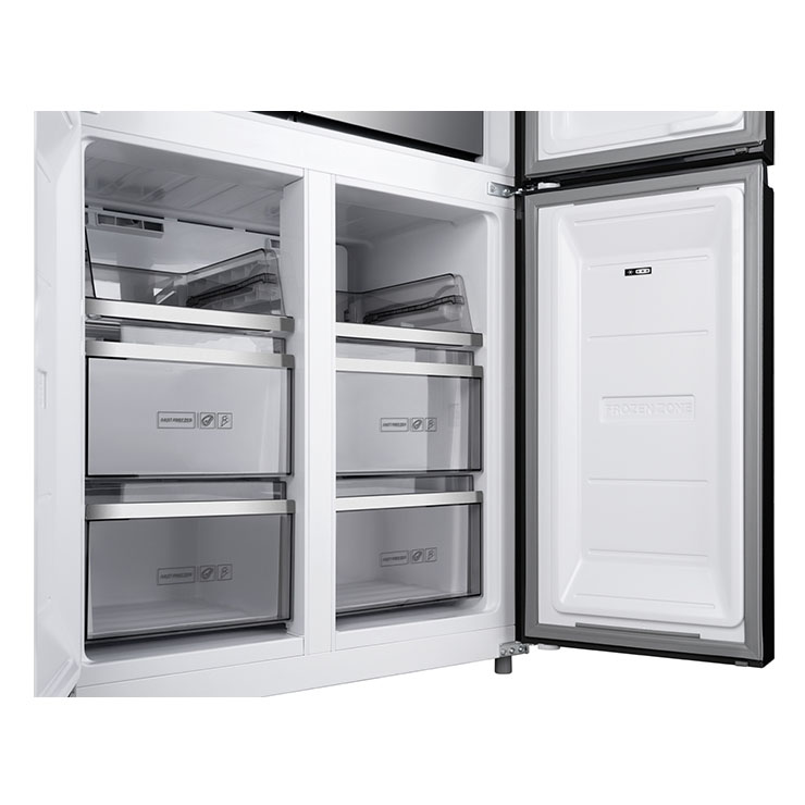 Холодильник Weissgauff WCD 590 NoFrost Inverter Premium BioFresh Black Glass 5
