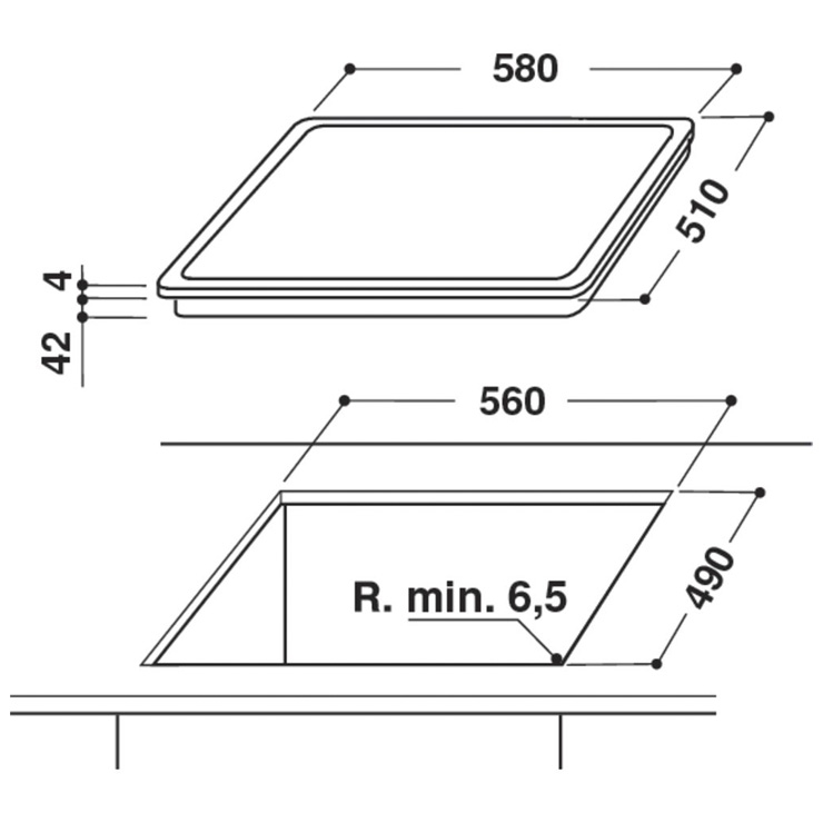Электрическая панель Whirlpool AKT 8090/NE 3