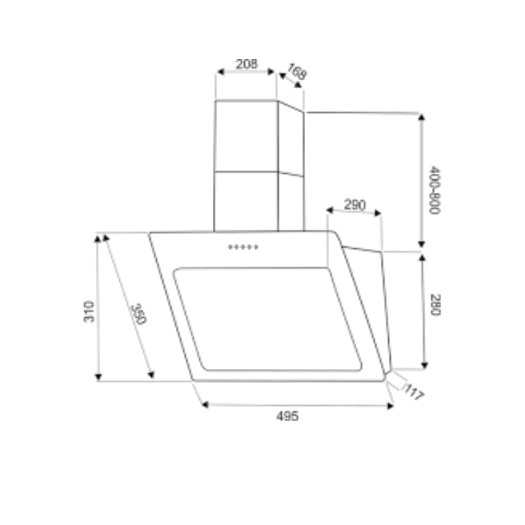 Вытяжка Exiteq EX-1025 white 3