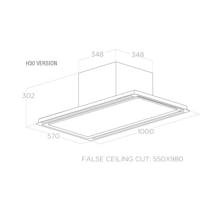 Вытяжка Elica HILIGHT GLASS H30 WH/A/100 3