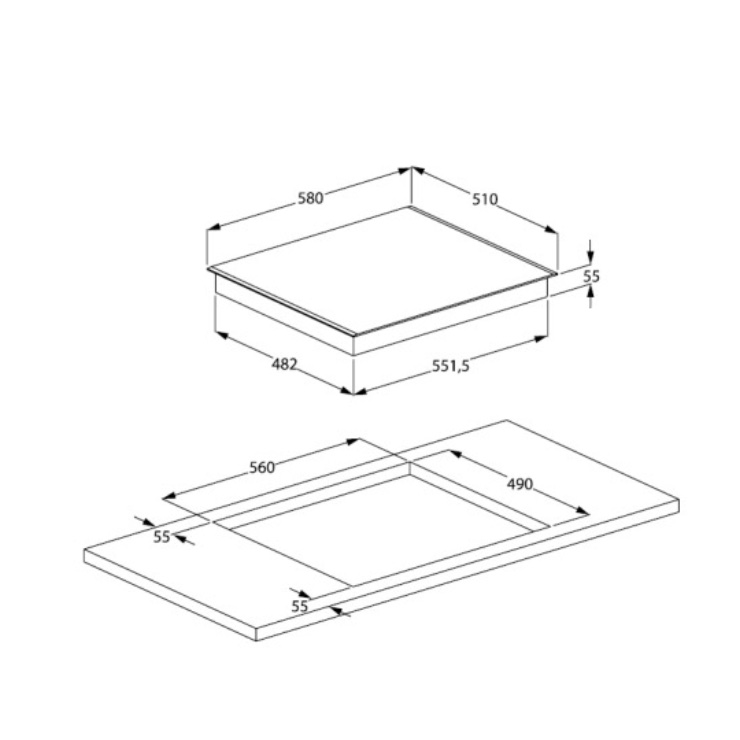 Индукционная панель BEKO HII64401MTX 2