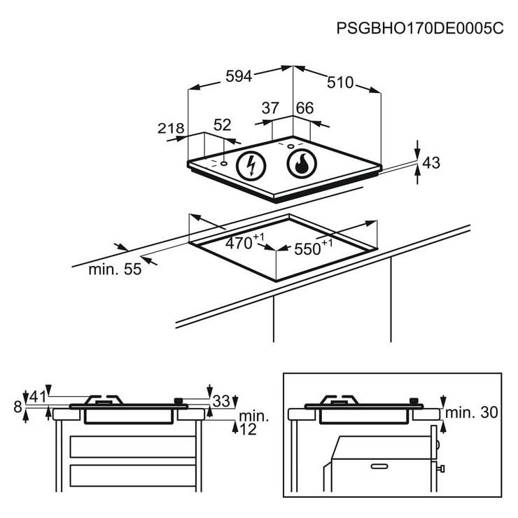 Газовая панель ZANUSSI GPZ262HX 3