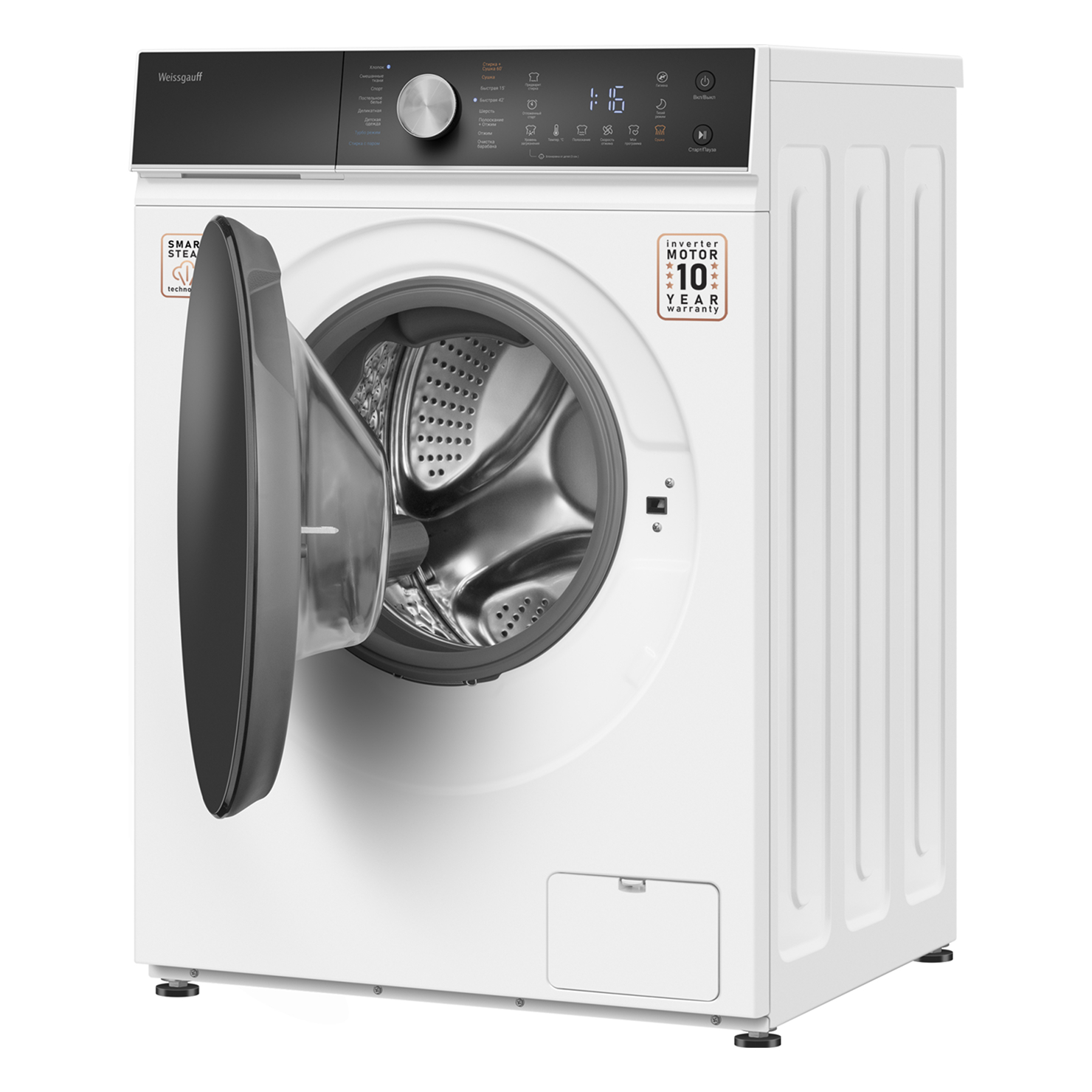 Стирально-сушильная машина Weissgauff WMD 61211 D Inverter Steam 3