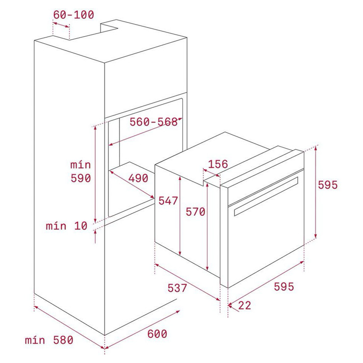 Электрический духовой шкаф TEKA HLB 8600 STONE GREY 4