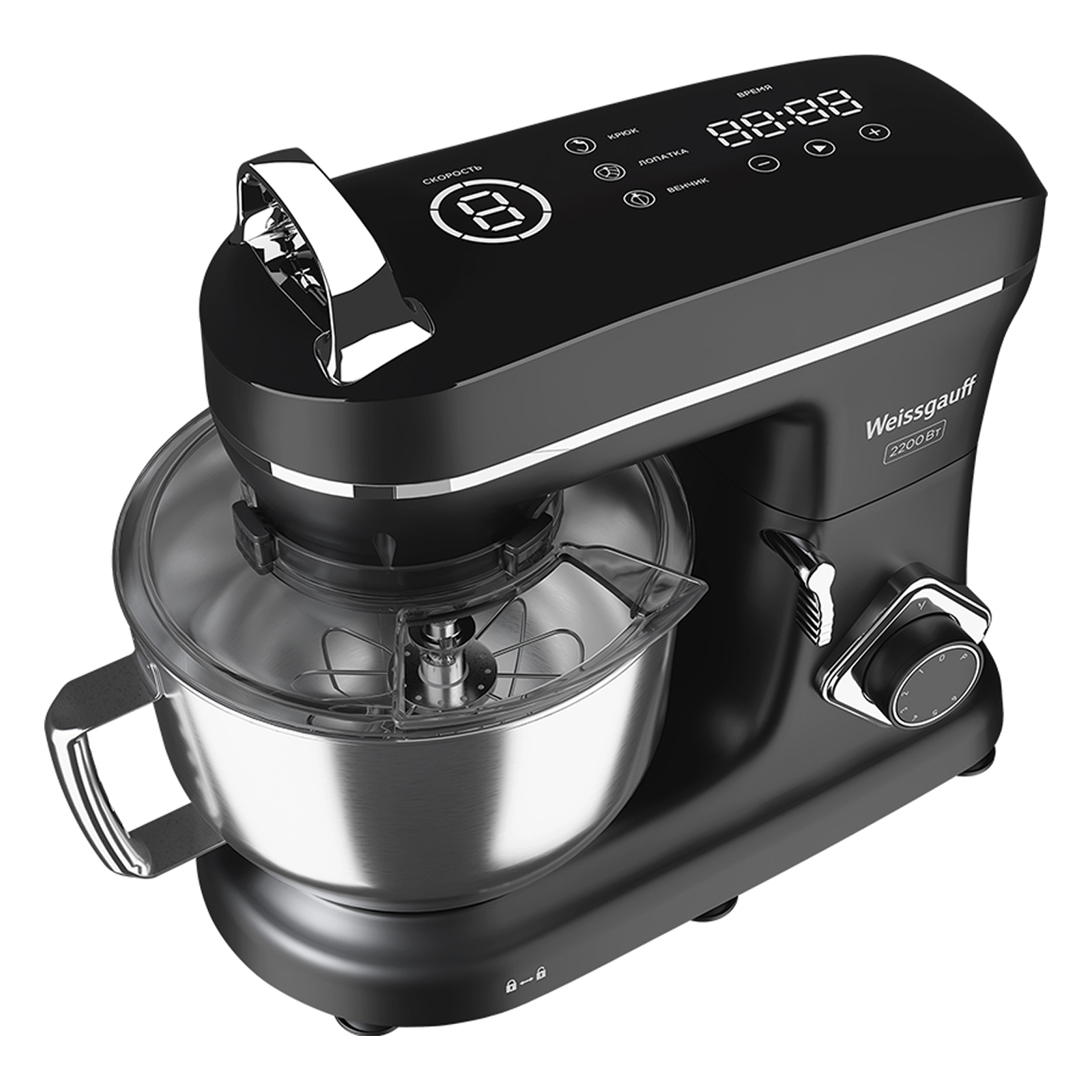 Миксер планетарный Weissgauff WSM 226 PDB Touch Screen Pro