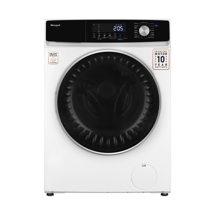 Стиральная машина с фронтальной загрузкой Weissgauff WM 61410 DC Inverter Steam