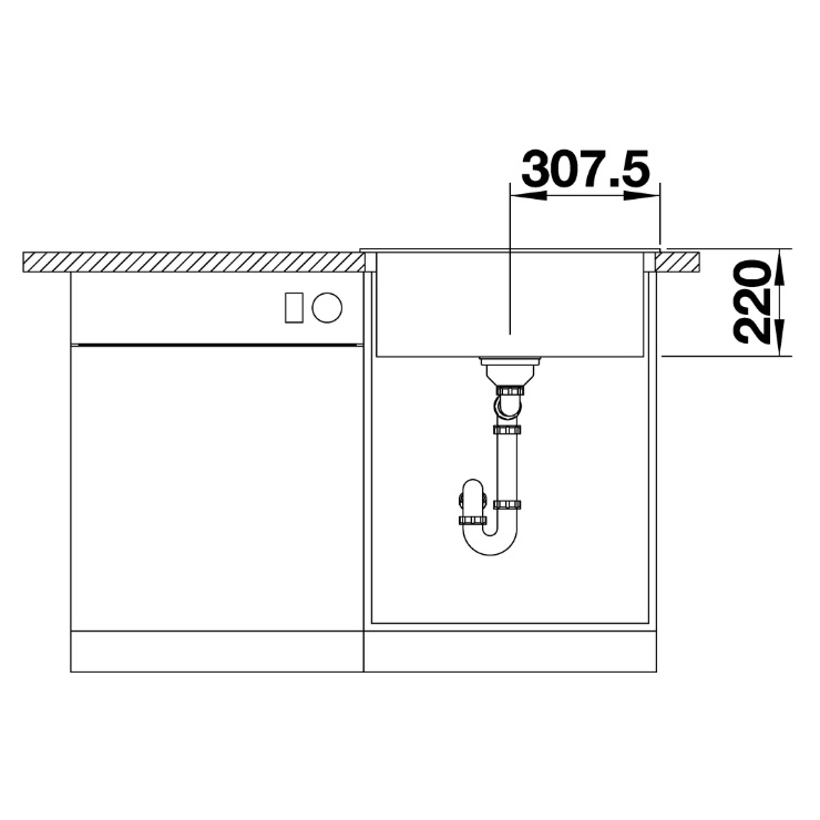 Кухонная мойка Blanco PLEON 6 бетон 525306 4