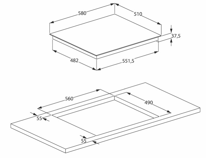 Электрическая панель Beko HIC64402X 2