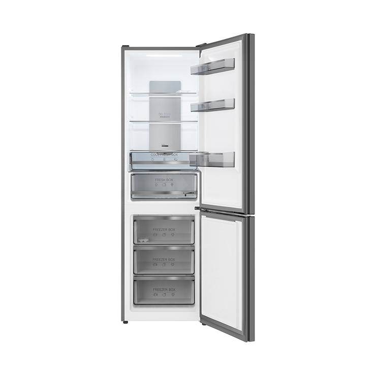 Холодильник Weissgauff WRK 195 D Full NoFrost Bru Steel Glass 3