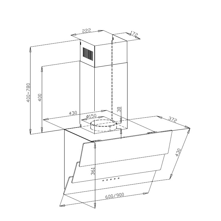Вытяжка MAUNFELD Manchester Light 60 черный 5