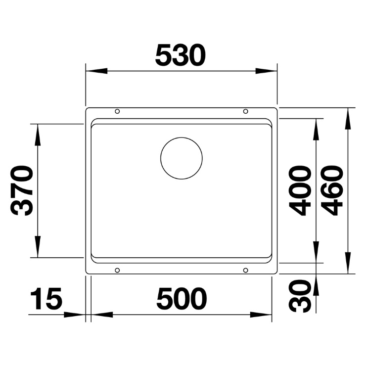 Кухонная мойка Blanco ETAGON 500-U  черный 525887 8