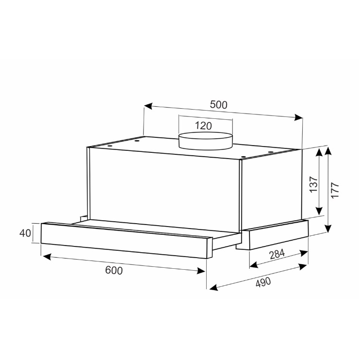 Вытяжка DACH Triniti 60 Sensor черный 2