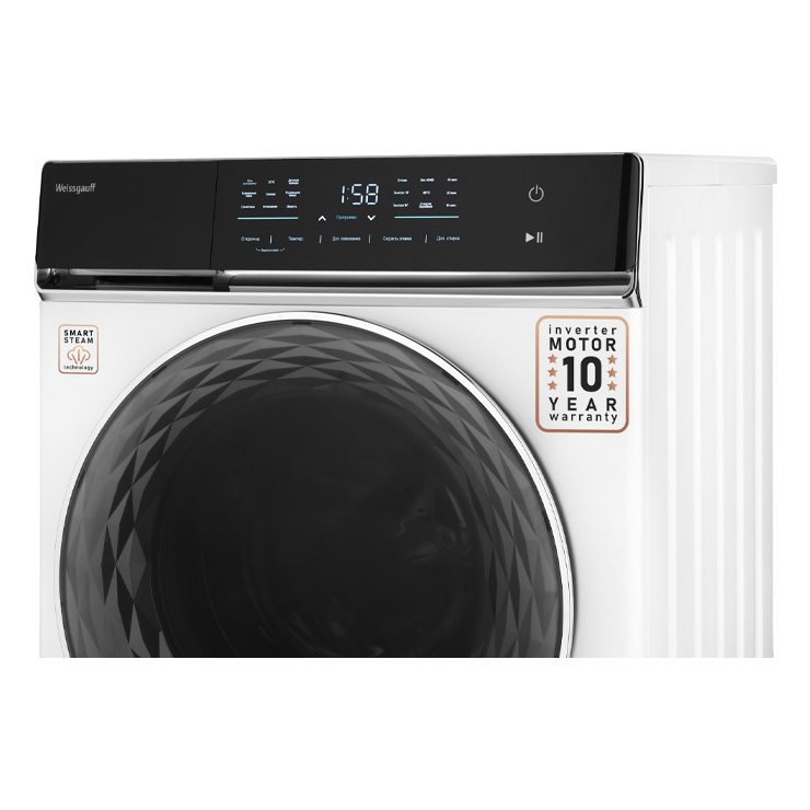 Стиральная машина с фронтальной загрузкой Weissgauff WM 779 Diamond Inverter Steam 6