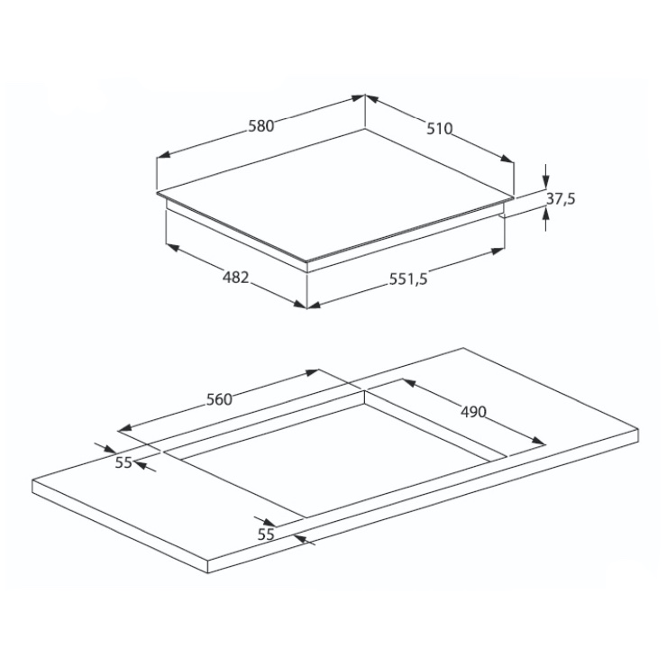 Электрическая панель Beko HIC64403T 2
