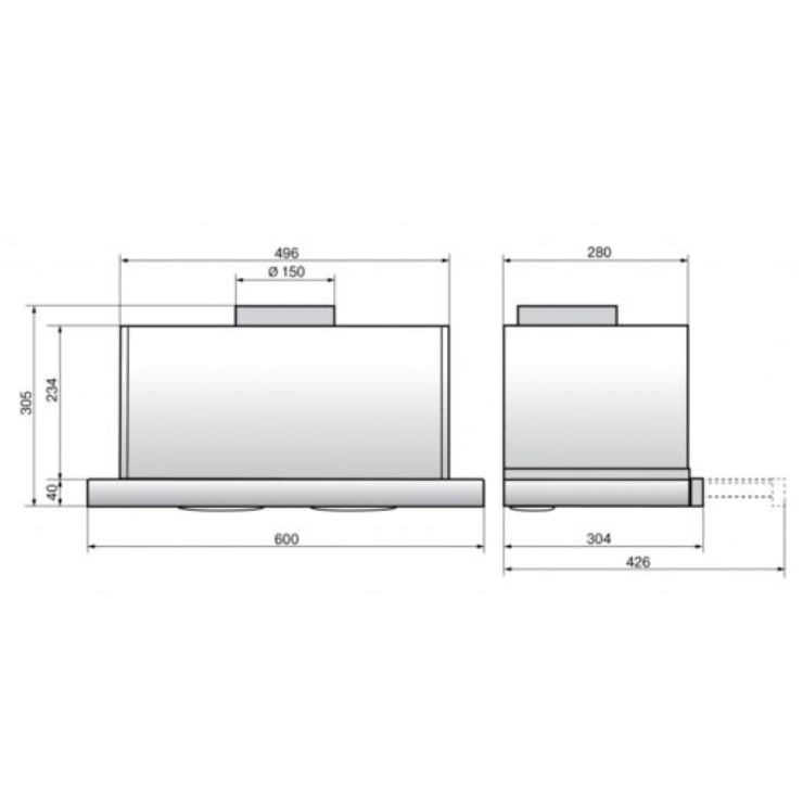 Вытяжка Elikor Интегра S2 60Н-700-В2Д, нержавеющая сталь 2