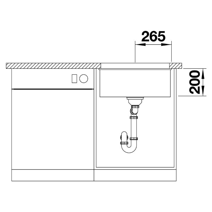 Кухонная мойка Blanco ETAGON 500-U темная скала 522228 7