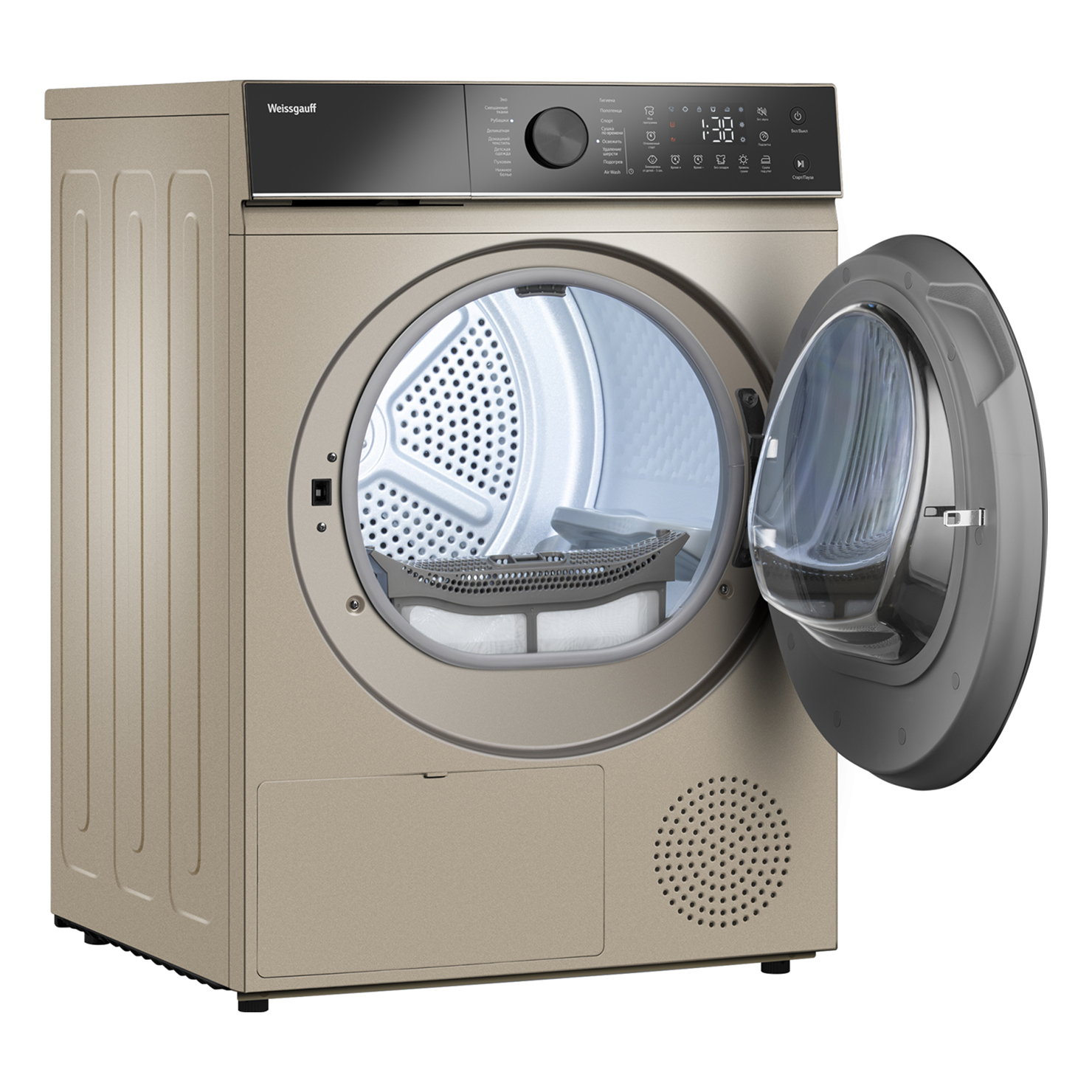 Сушильная машина Weissgauff WD 5910 Heat Pump Champagne 8