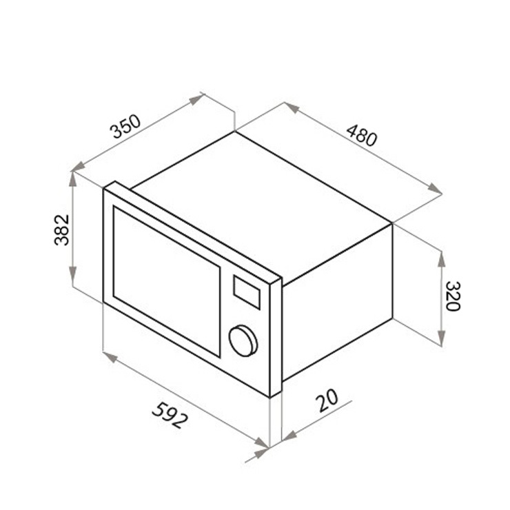 Микроволновая печь встраиваемая MAUNFELD XBMO202SB 4