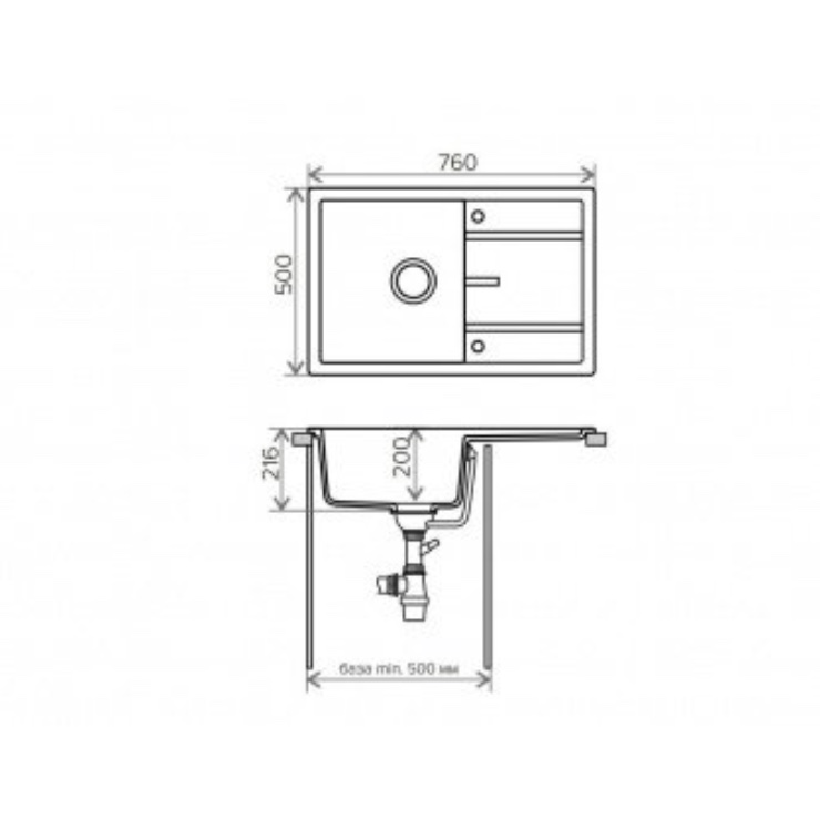 Кухонная мойка TOLERO R-112 сафари №102 4623721765728 2