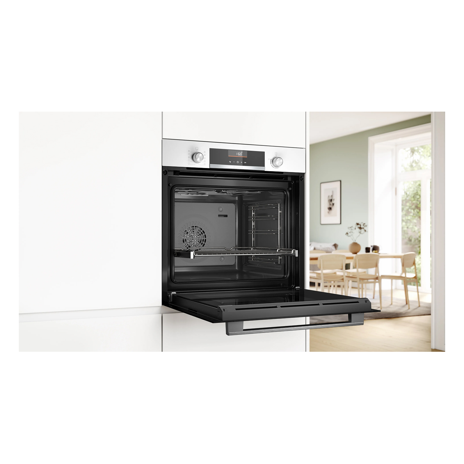 Электрический духовой шкаф Bosch HBG536EW3 5