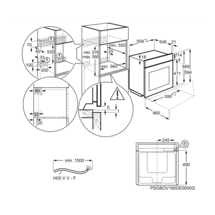 Электрический духовой шкаф Electrolux OKD5C51Z 5