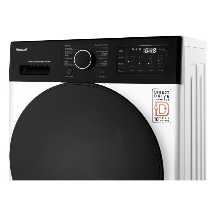 Стиральная машина с фронтальной загрузкой Weissgauff WM 4926 Direct Drive Inverter 9