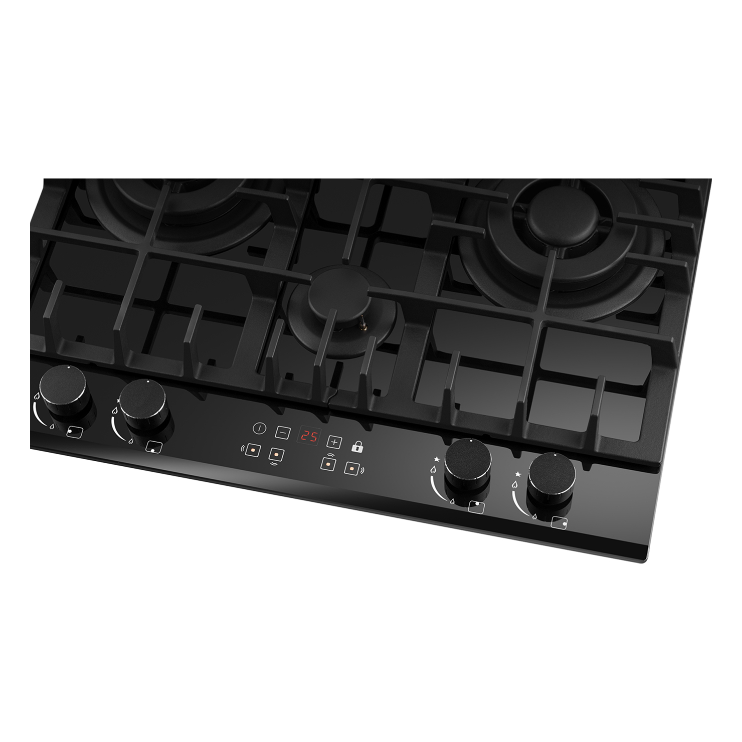 Газовая панель Weissgauff HGG 642 BGH Double Wok Timer 3