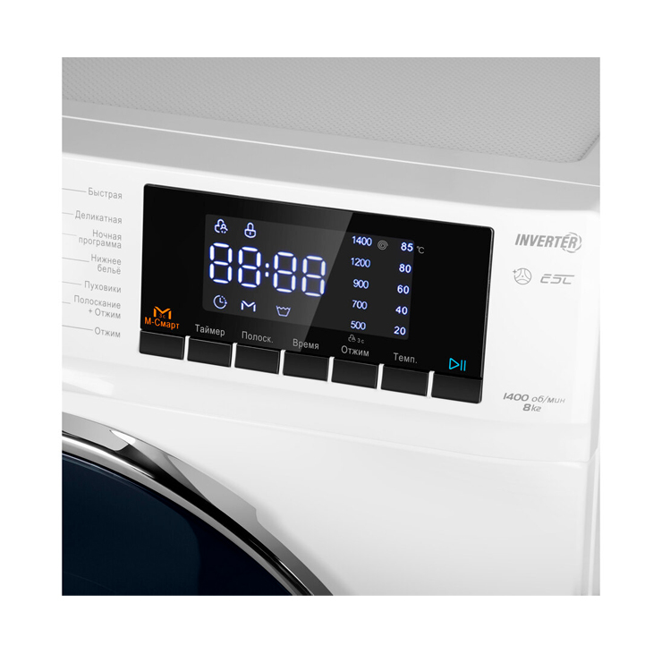 Стиральная машина с фронтальной загрузкой MAUNFELD MFWM148WH02 7