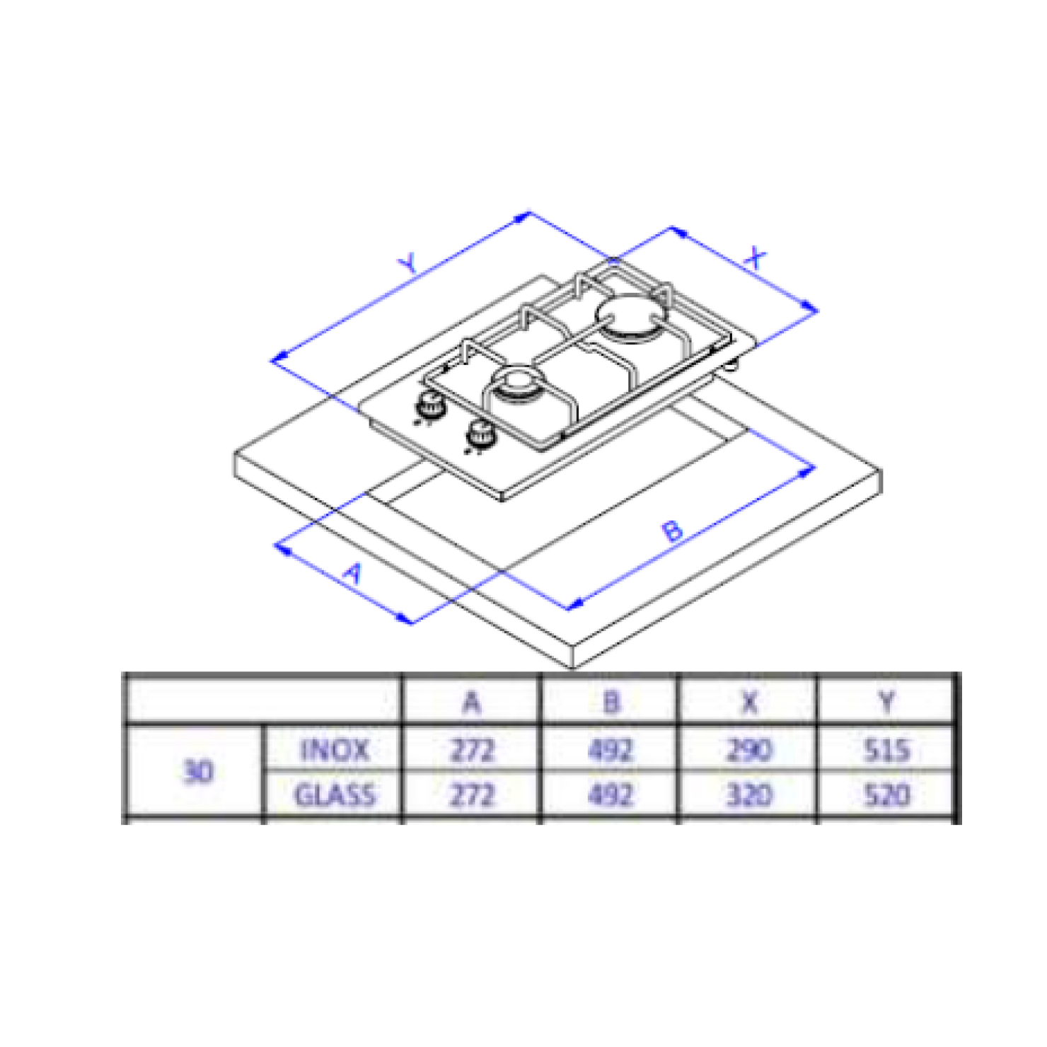 Газовая панель Weissgauff HGG 320 BGV 5