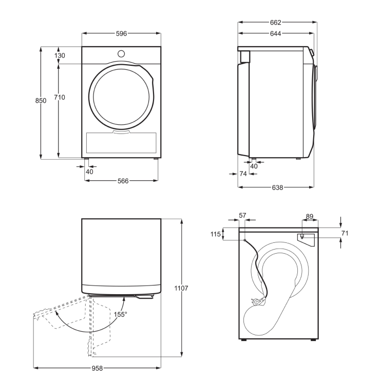 Сушильная машина Electrolux EW6D285YP 6