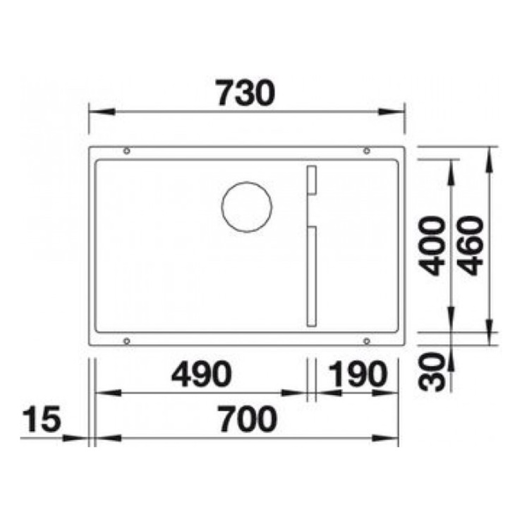 Кухонная мойка Blanco SUBLINE 700-U LEVEL темная скала 518973 2