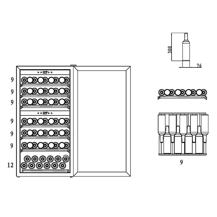 Винный шкаф CASO WineComfort 66 2